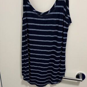 Fresh Produce Navy blue striped camisole